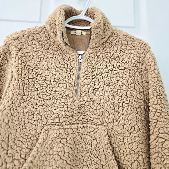 Garage Women's Sherpa Cowl Sweatshirt Sweater Size S Petite - Picture 3 of 10